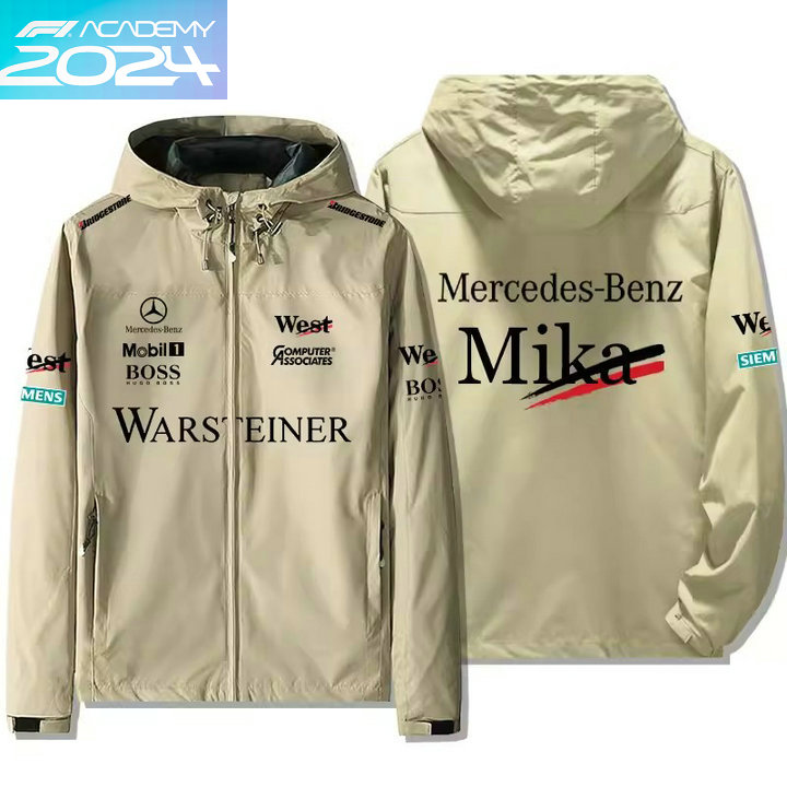 2024 Veste Mercedes-Benz Mika Hakkinen Capuche Coupe-vent Homme